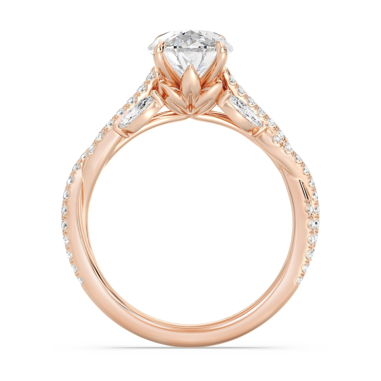 Enchanted Star Lab Grown Diamond And 14K Gold Disney Princess Rapunzel Vine Engagement Ring