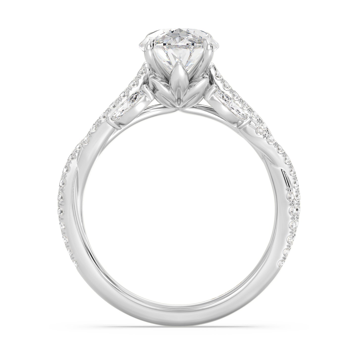 Enchanted Star Lab Grown Diamond And 14K Gold Disney Princess Rapunzel Vine Engagement Ring
