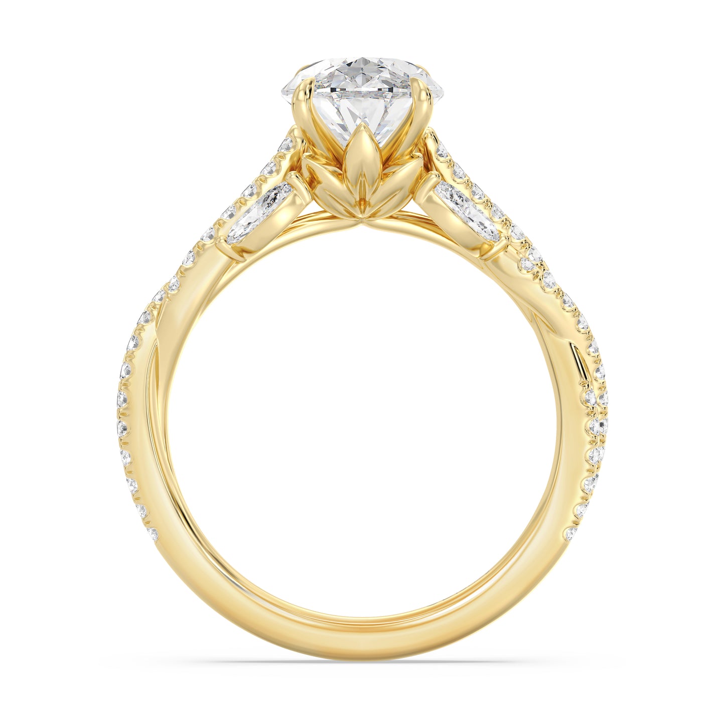 Enchanted Star Lab Grown Diamond And 14K Gold Disney Princess Rapunzel Vine Engagement Ring