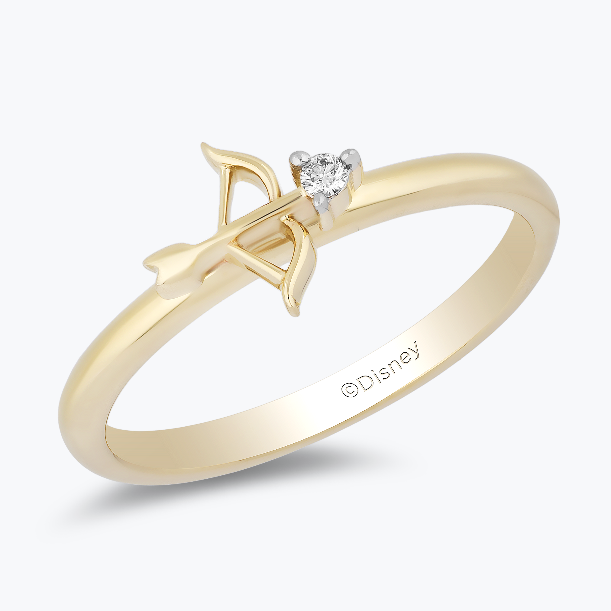 Merida Rings Disney Merida Inspired Bow Ring 10K Yellow Gold | Enchanted Disney Fine ...