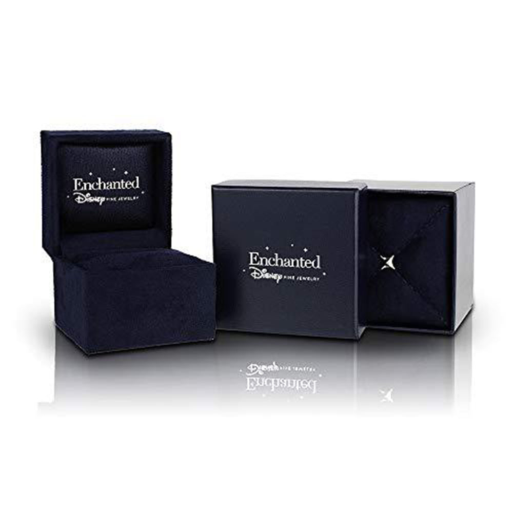 Enchanted Disney Fine Jewelry 14K White Gold with 1 1/4 CTTW Cinderella Carriage Engagement Ring