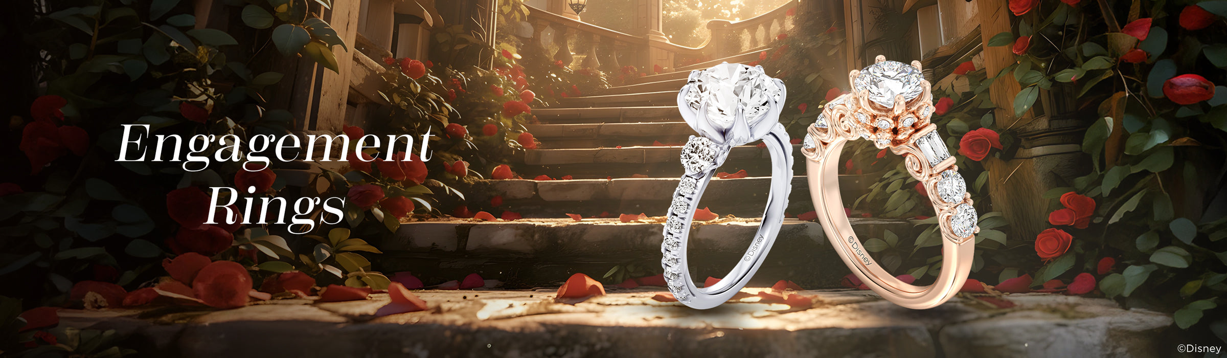 Engagement Rings Under Valentine’s Day Sale Desktop Banner