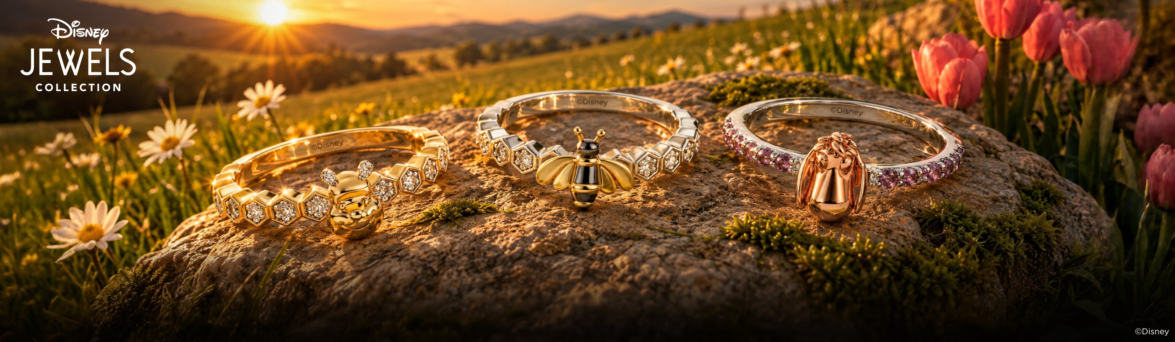 Disney's Winnie The Pooh Inspired Diamond And Gemstone Jewelry Desktop Banner