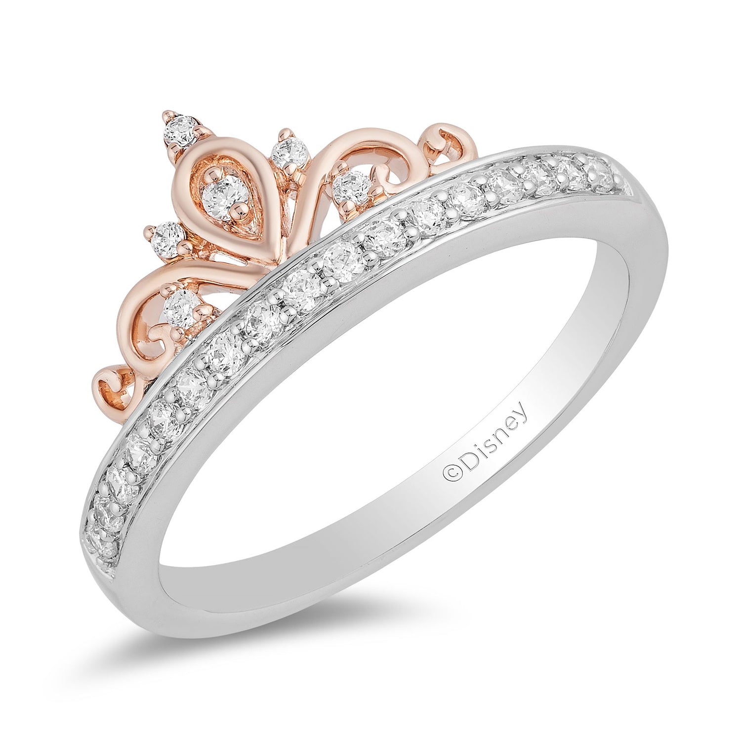 Disney Majestic Inspired Tiara Diamond Ring 1 5CTTW Enchanted
