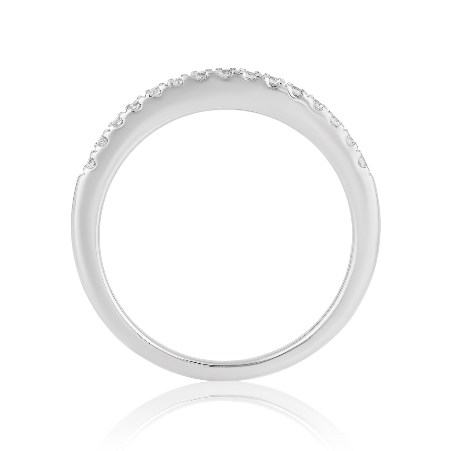 Enchanted Disney Fine Jewelry 14K White Gold and Rose Gold with 1/2 CTTW Ariel Shell Bridal Set