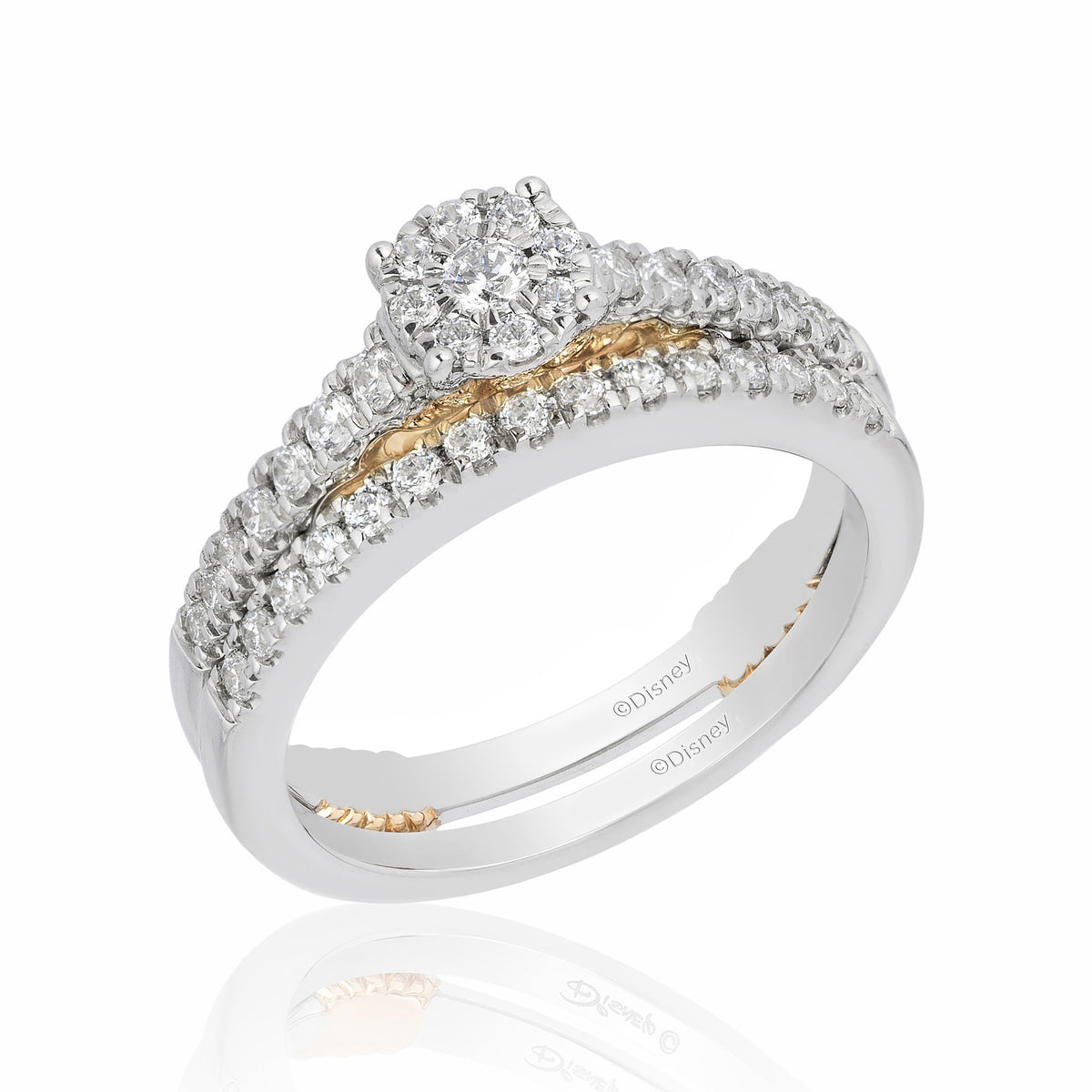 Disney wedding cheap ring sets