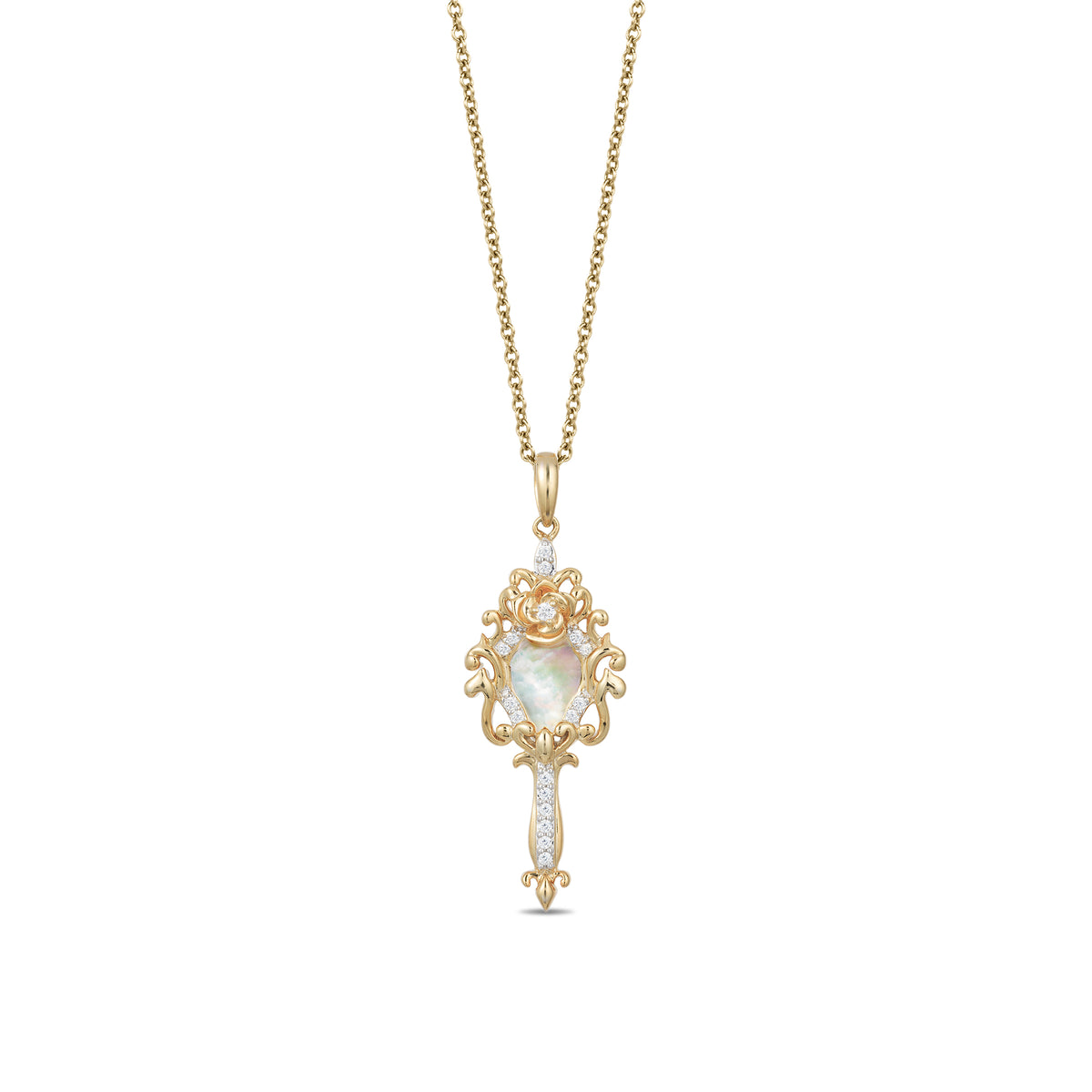 Golden Protection Mirror Necklace For Protection Mirror Necklace