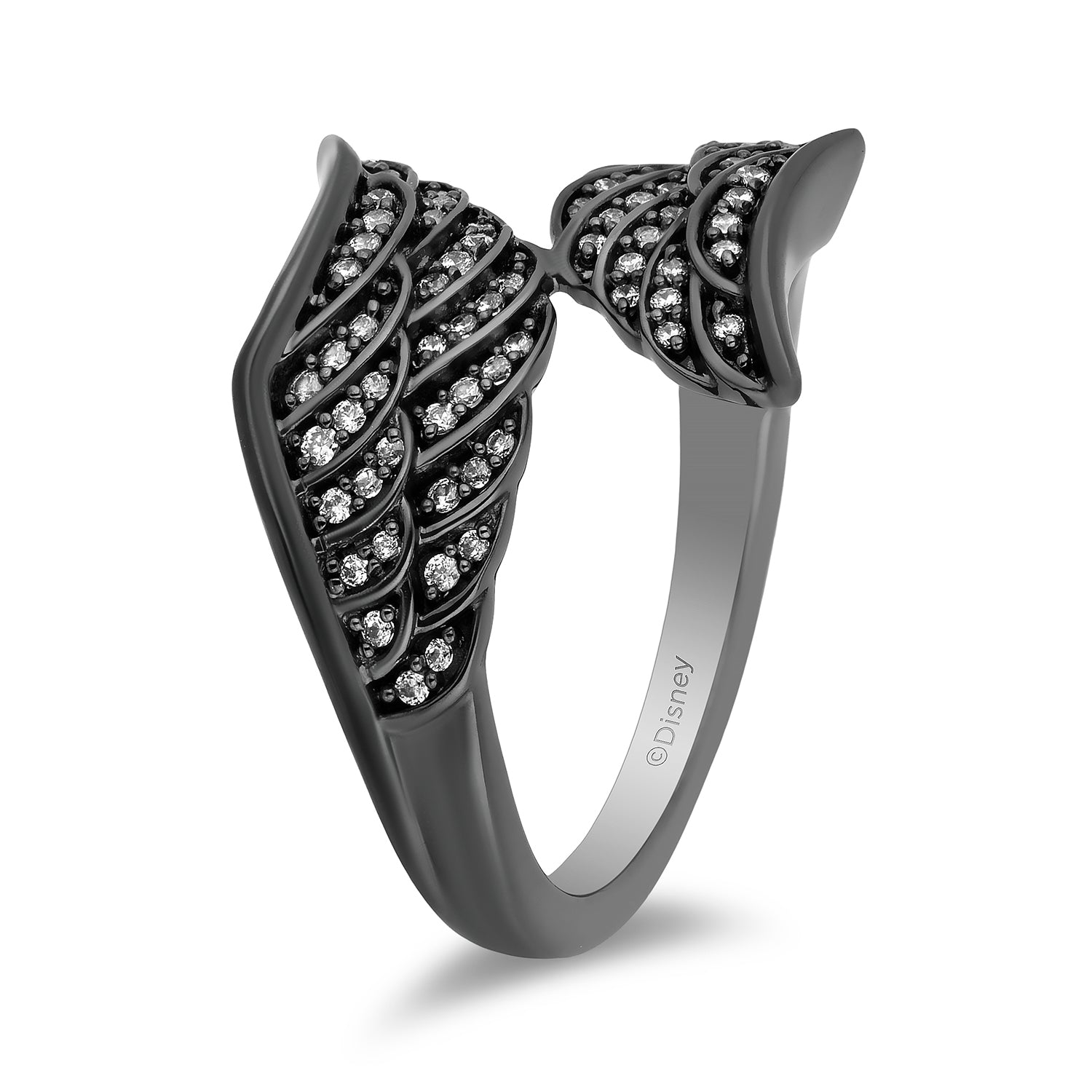 Disney Maleficent Inspired Ring Black Rhodium 1 4 CTTW Enchanted