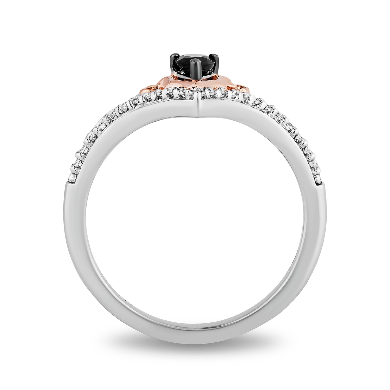 Disney Maleficent Inspired Diamond Ring 10K Rose Gold 1/6 CTTW ...