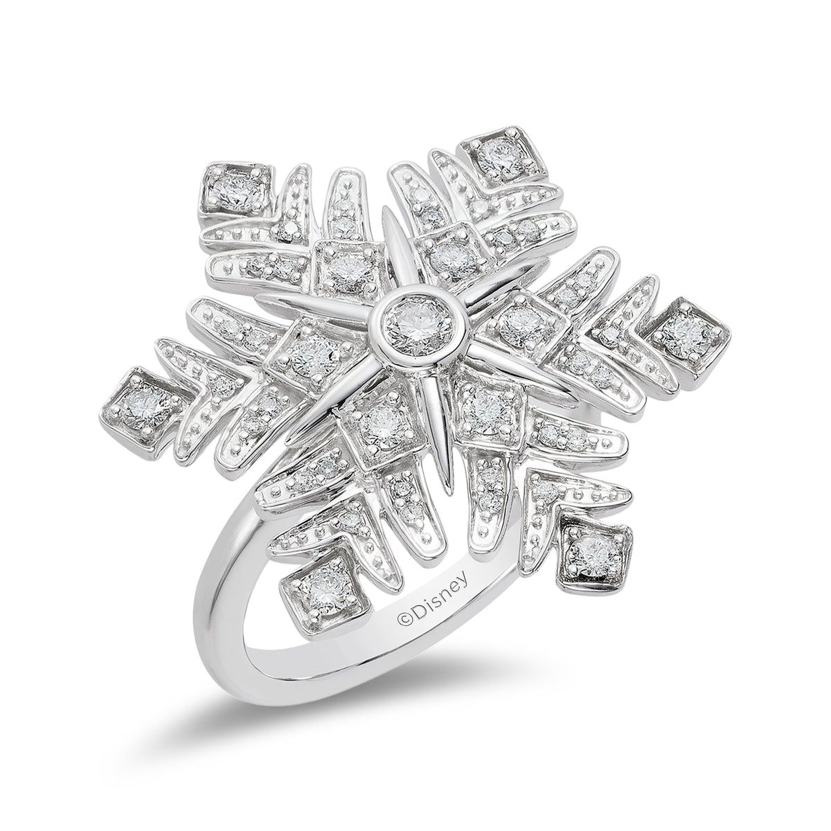 Elsa snowflake ring top