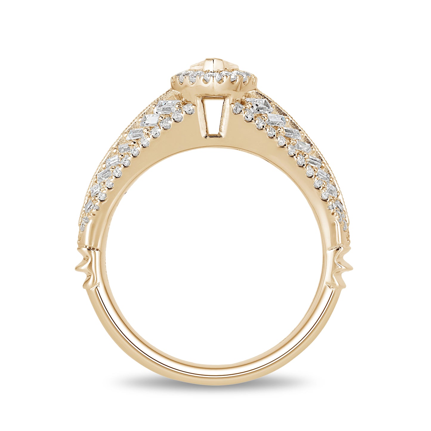 Enchanted Disney Fine Jewelry 14K Yellow Gold 1 1/3 CTTW Pocahontas Engagement Ring