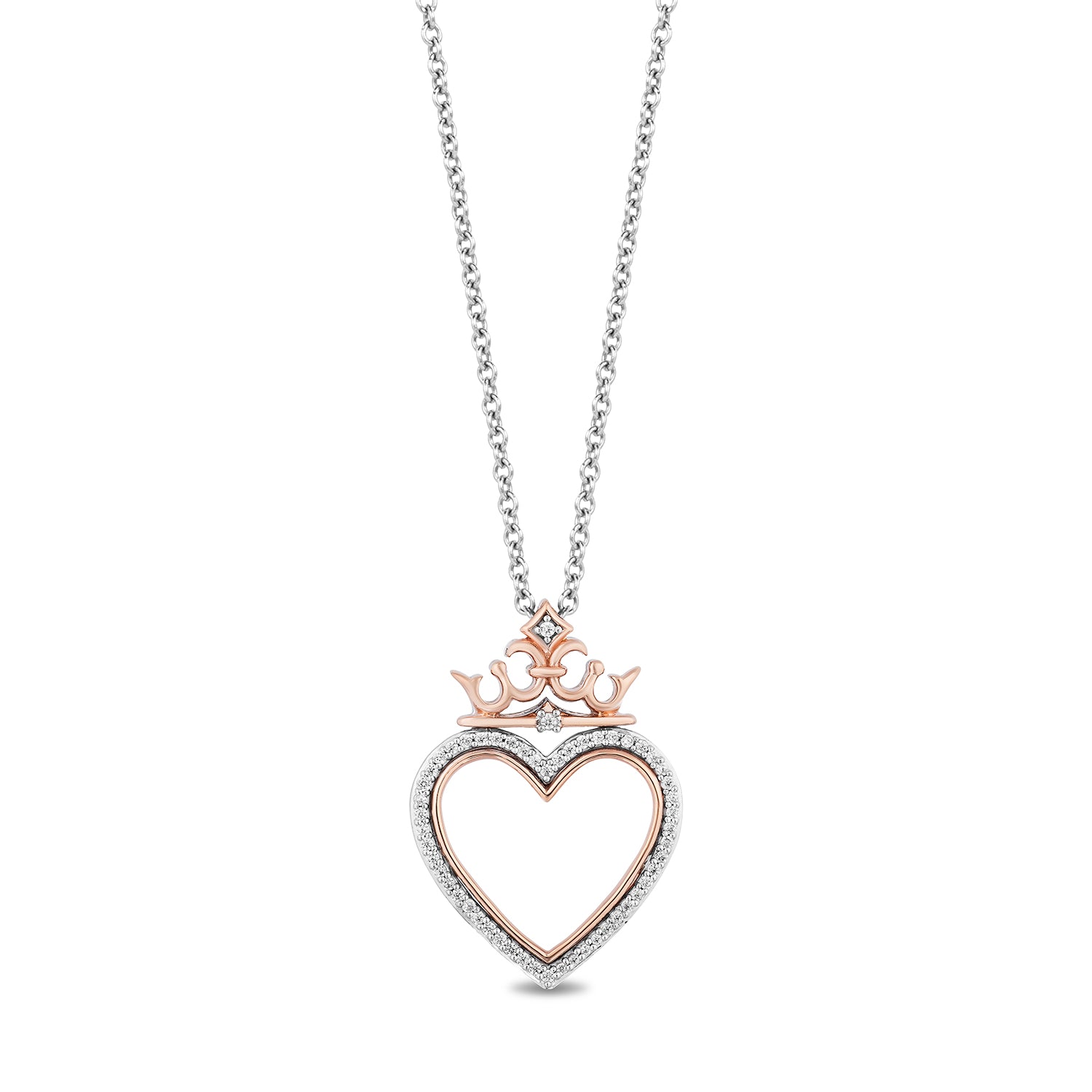 Disney Majestic Princess Inspired Diamond Necklace in Sterling