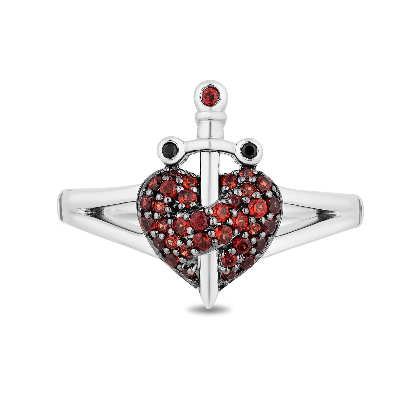 Disney Evil Queen Inspired Black Diamond Ring in Black Rhodium Over Sterling Silver View 2