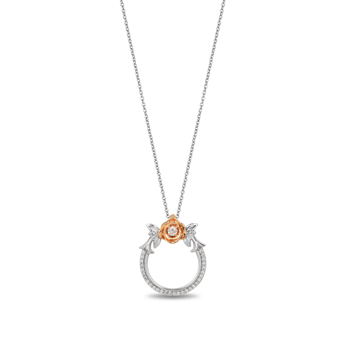 Enchanted disney belle rose pendant top