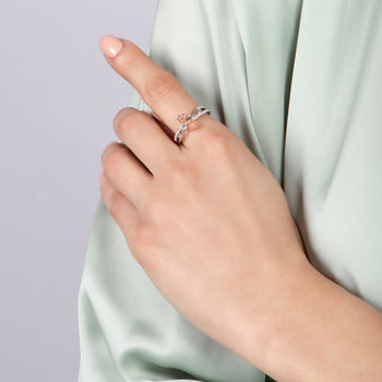 Rose Gold Diamond Rings Wedding Rings Bands for Women Enchanted Disney Fine Jewelry