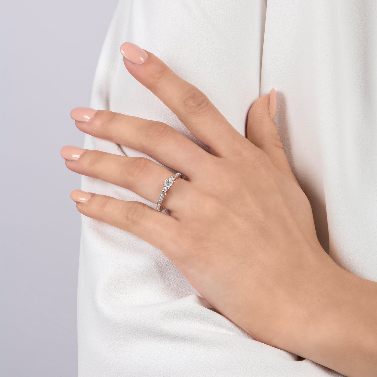 Disney Cinderella Inspired Diamond & London Blue Topaz Promise Ring in ...