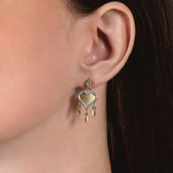 Topaz Diamond Earrings Inspired by Disney Princesses & Villains