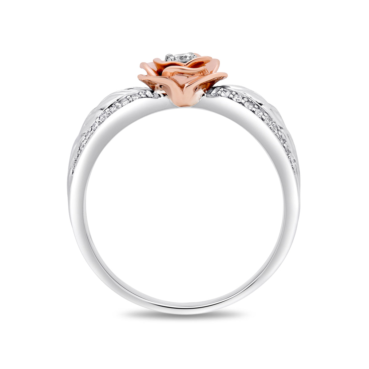 Disney Belle Inspired Rose Diamond Ring 1/4CTTW | Enchanted Disney 