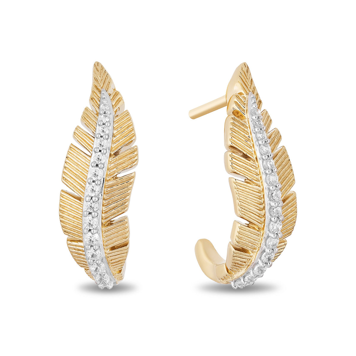Men's 1 CT. T.W. Multi-Diamond Stud Earrings in 10K Gold