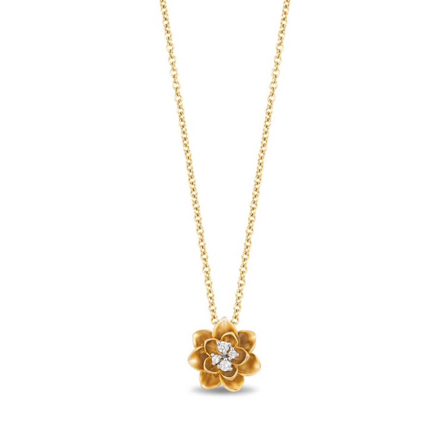 Buy Rihi By PC Chandra jewellers Water Lily Flower 925 Sterling Silver  Necklace at Amazon.in
