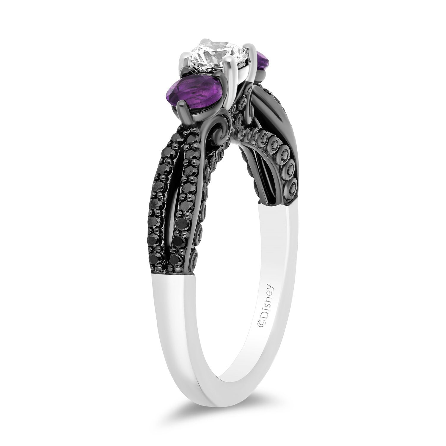 black and purple 6 rings