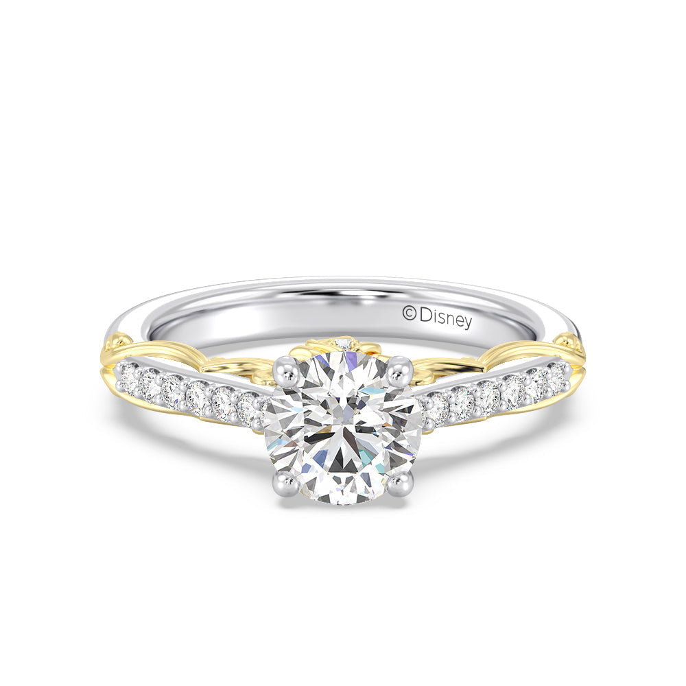 Enchanted Star Lab Grown Diamond 14K Gold Belle Rose Engagement Ring
