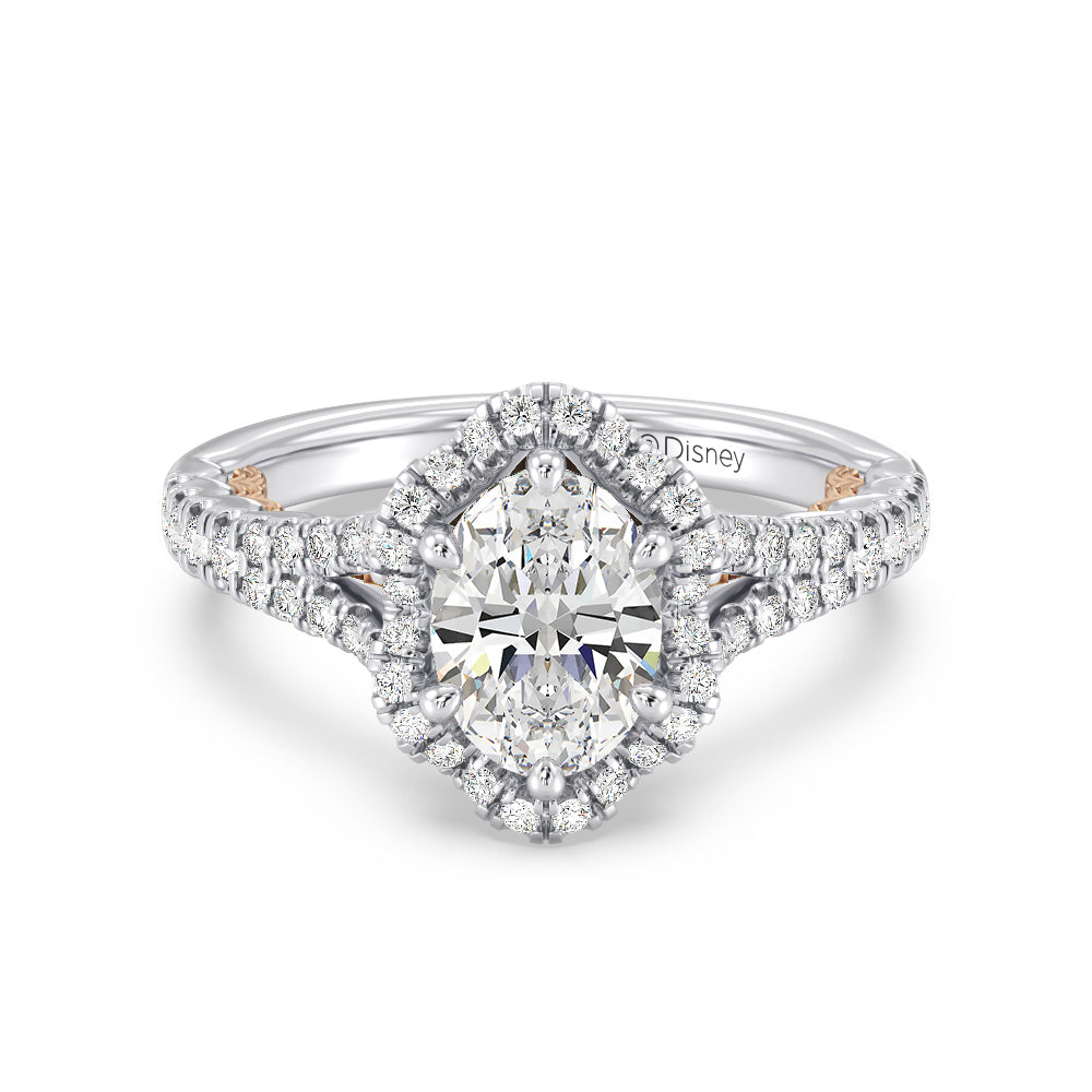 Enchanted Star Lab Grown Diamond 14K Gold Ariel Halo Engagement Ring
