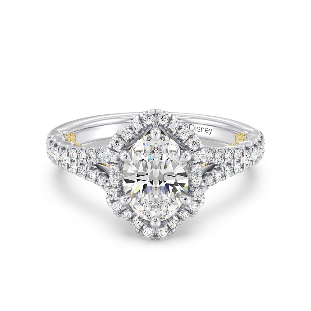 Enchanted Star Lab Grown Diamond 14K Gold Ariel Halo Engagement Ring