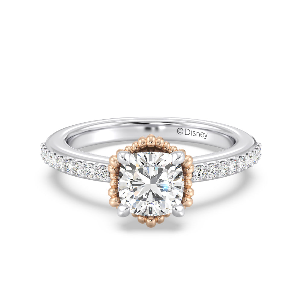 Enchanted Star Lab Grown Diamond 14K Gold Ariel Seashell Basket Engagement Ring