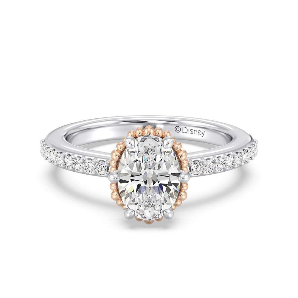 Enchanted Star Lab Grown Diamond 14K Gold Ariel Seashell Basket Engagement Ring