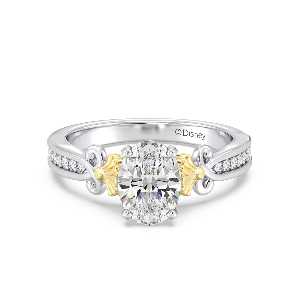 Enchanted Star Lab Grown Diamond 14K Gold Ariel Mermaid Engagement Ring