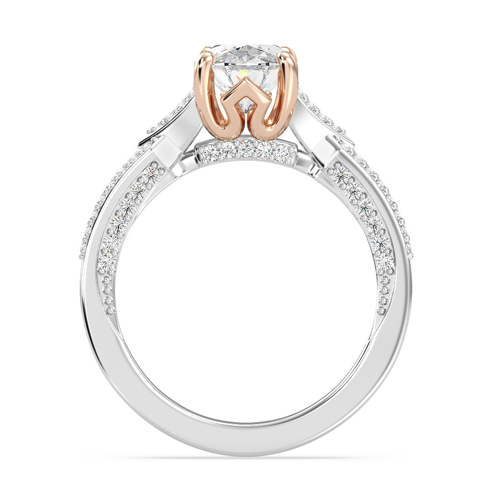 Enchanted Star Lab Grown Diamond 14K Gold Aurora Crown Engagement Ring