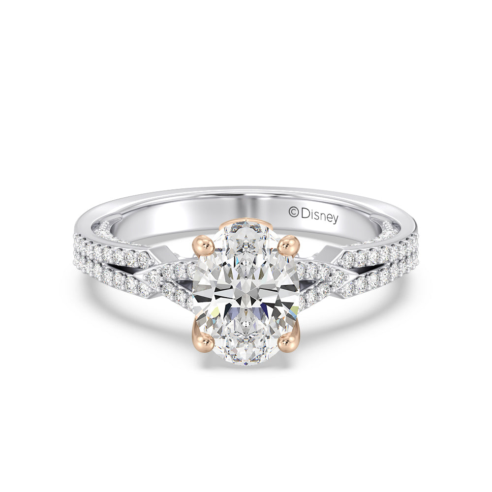 Enchanted Star Lab Grown Diamond 14K Gold Aurora Crown Engagement Ring