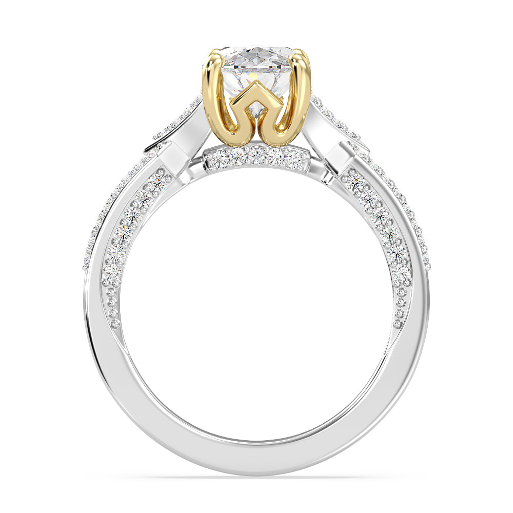 Enchanted Star Lab Grown Diamond 14K Gold Aurora Crown Engagement Ring