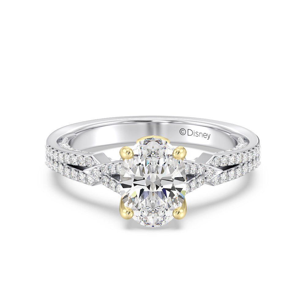 Enchanted Star Lab Grown Diamond 14K Gold Aurora Crown Engagement Ring