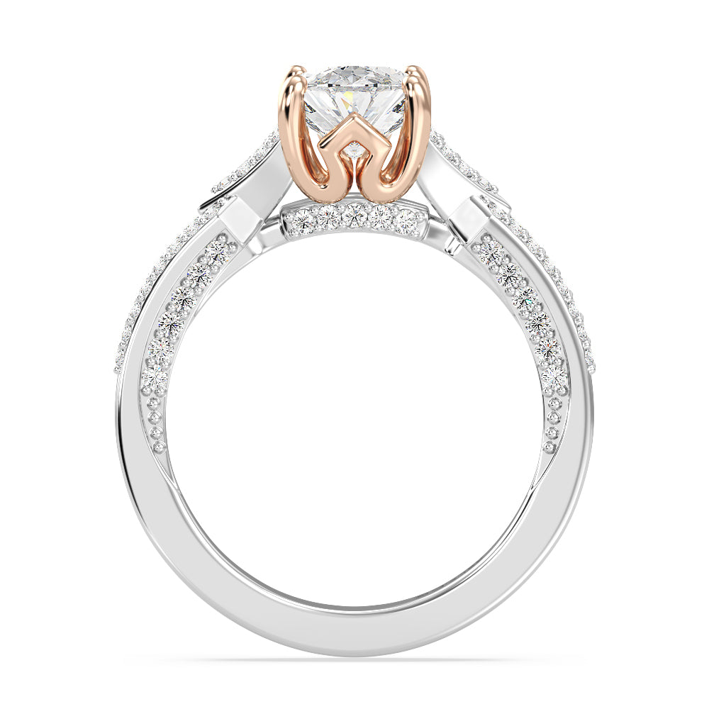 Enchanted Star Lab Grown Diamond 14K Gold Aurora Crown Engagement Ring