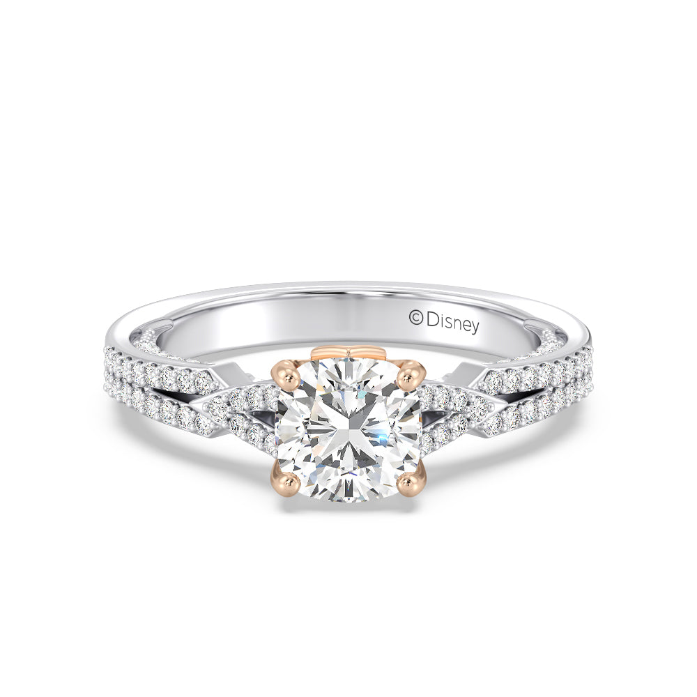 Enchanted Star Lab Grown Diamond 14K Gold Aurora Crown Engagement Ring