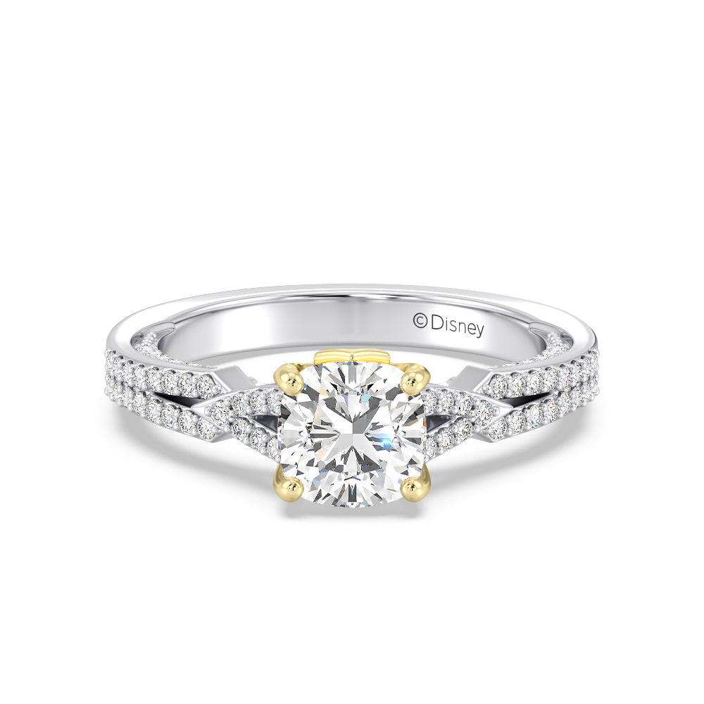 Enchanted Star Lab Grown Diamond 14K Gold Aurora Crown Engagement Ring