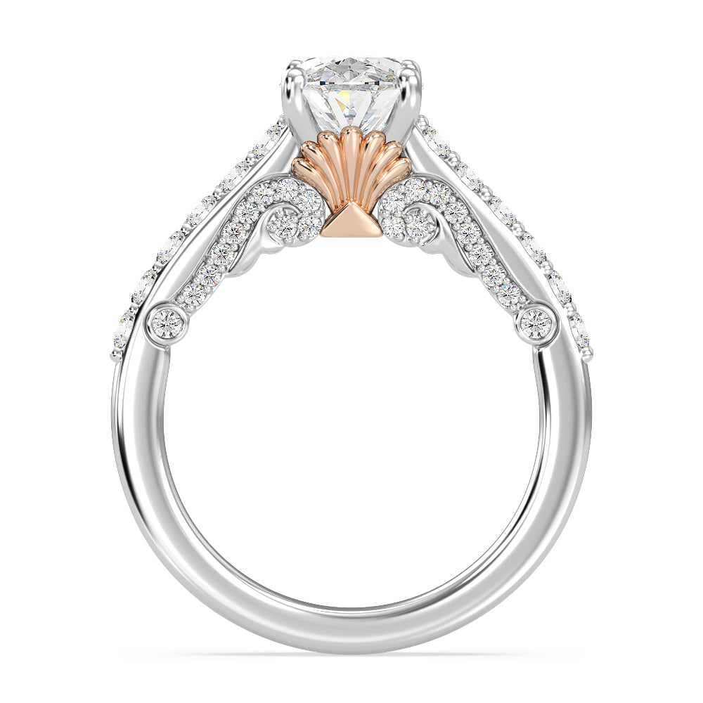 Enchanted Star Lab Grown Diamond 14K Gold Ariel Filigree Engagement Ring