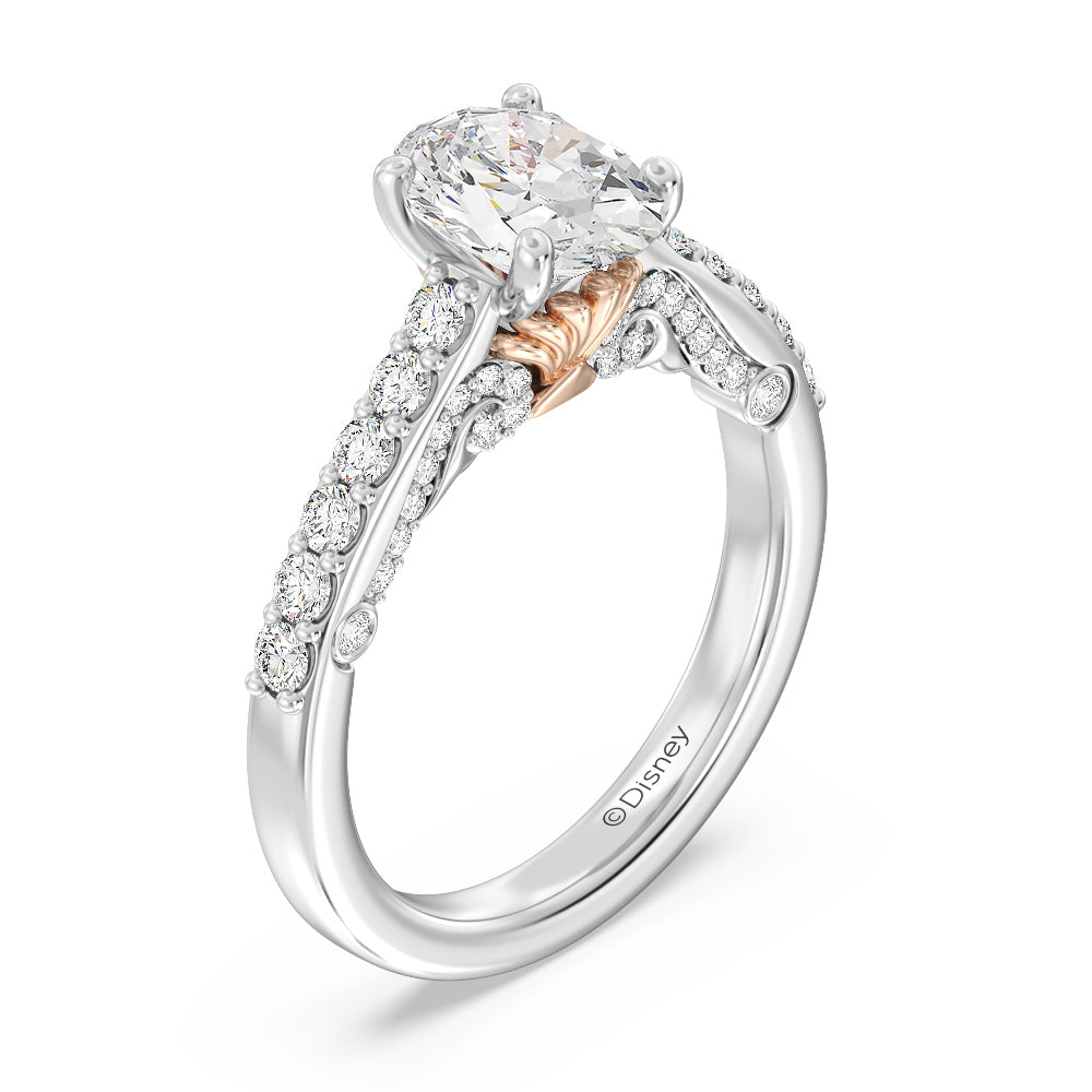 Enchanted Star Lab Grown Diamond 14K Gold Ariel Filigree Engagement Ri ...