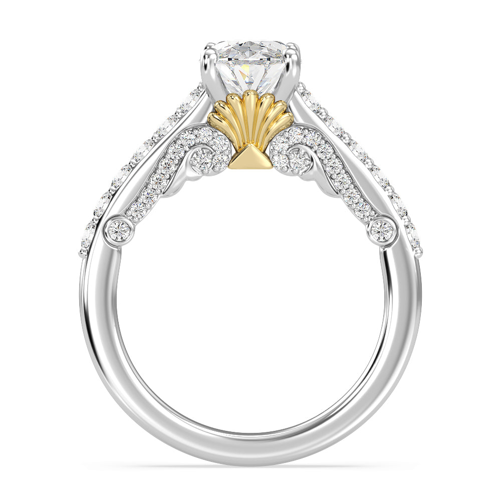 Enchanted Star Lab Grown Diamond 14K Gold Ariel Filigree Engagement Ring
