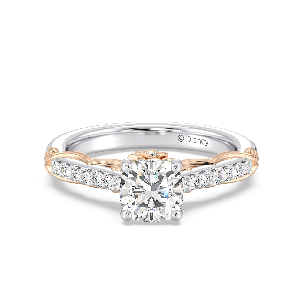 Enchanted Star Lab Grown Diamond 14K Gold Belle Rose Engagement Ring