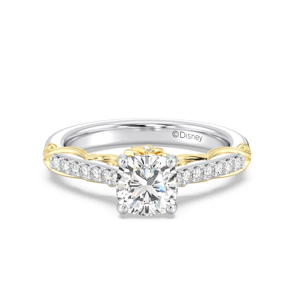 Enchanted Star Lab Grown Diamond 14K Gold Belle Rose Engagement Ring