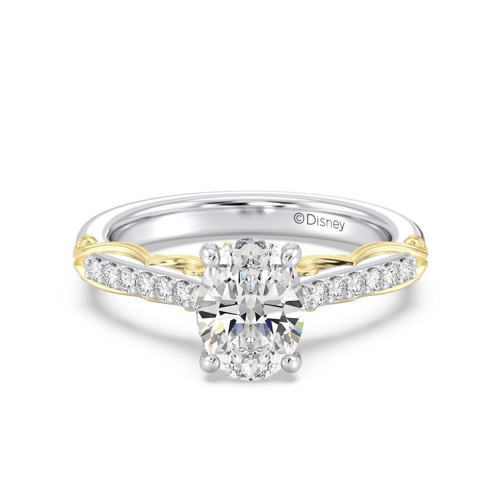 Enchanted Star Lab Grown Diamond 14K Gold Belle Rose Engagement Ring