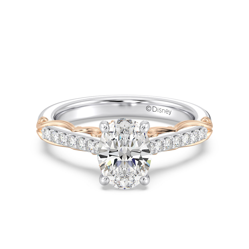 Enchanted Star Lab Grown Diamond 14K Gold Belle Rose Engagement Ring
