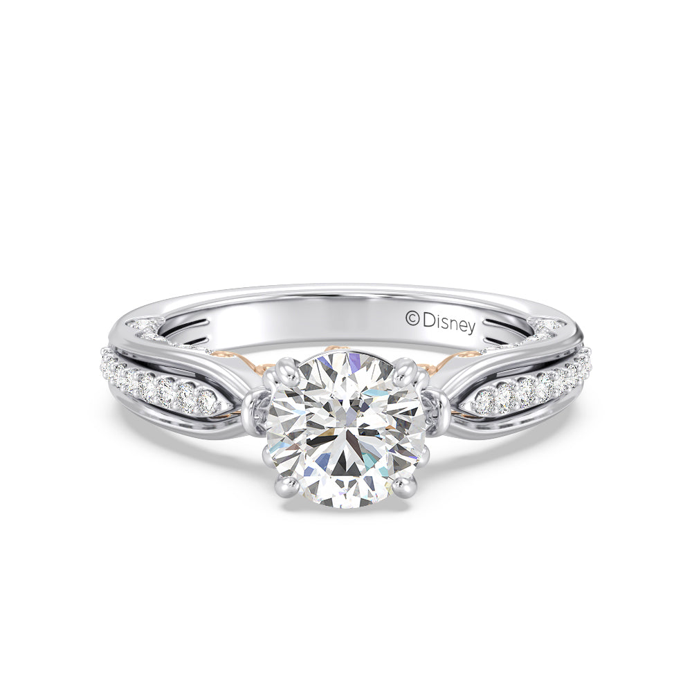 Enchanted Star Lab Grown Diamond 14K Gold Belle Rose Engagement Ring ...