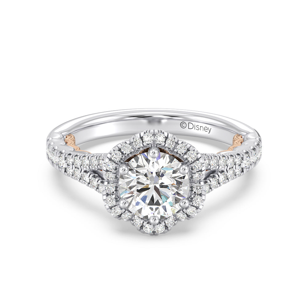 Enchanted Star Lab Grown Diamond 14K Gold Ariel Halo Engagement Ring