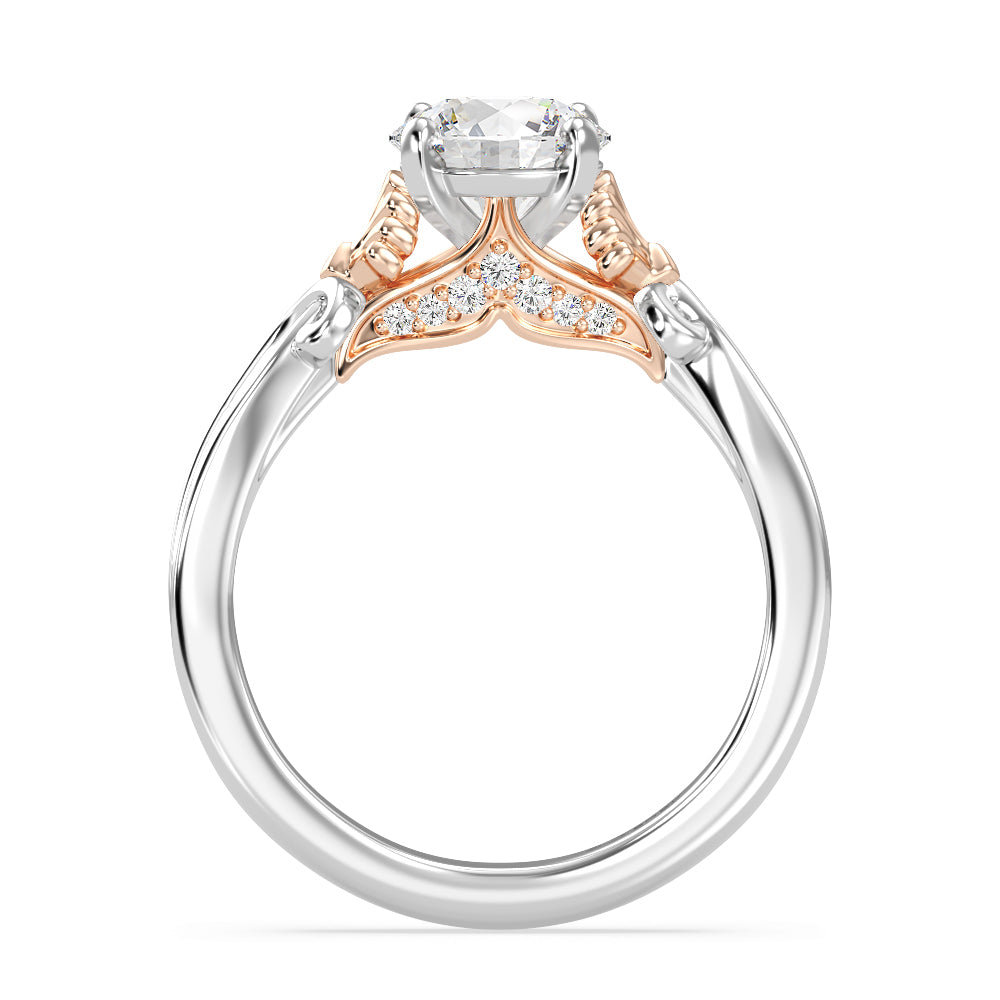 Enchanted Star Lab Grown Diamond 14K Gold Ariel Mermaid Engagement Ring