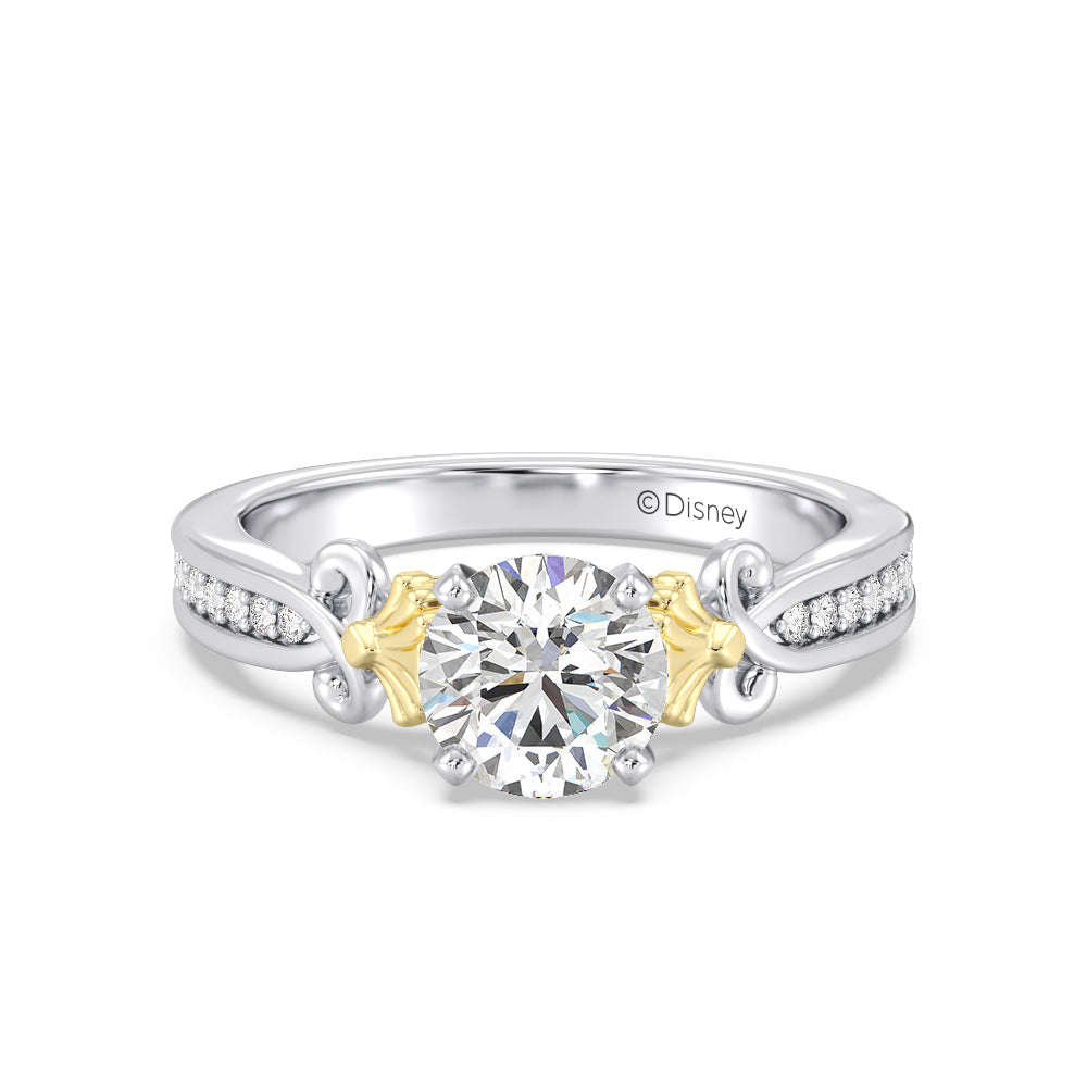 Enchanted Star Lab Grown Diamond 14K Gold Ariel Mermaid Engagement Ring