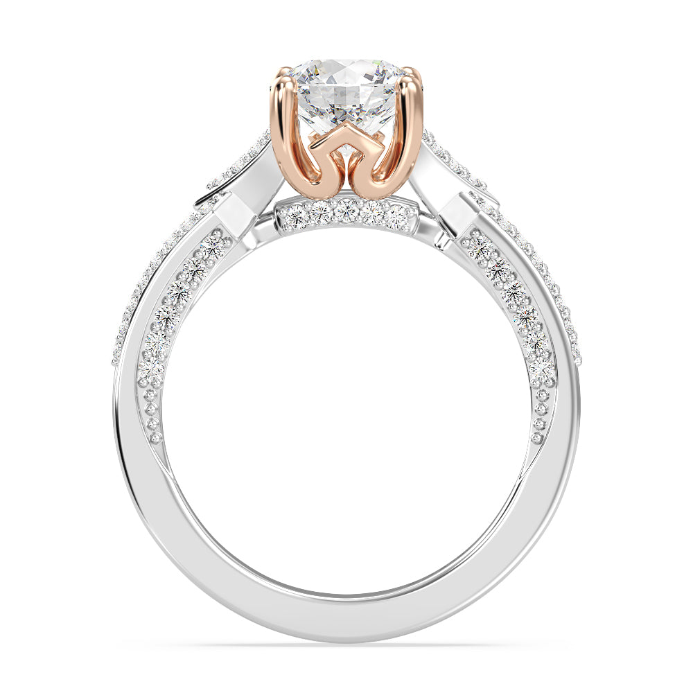 Enchanted Star Lab Grown Diamond 14K Gold Aurora Crown Engagement Ring